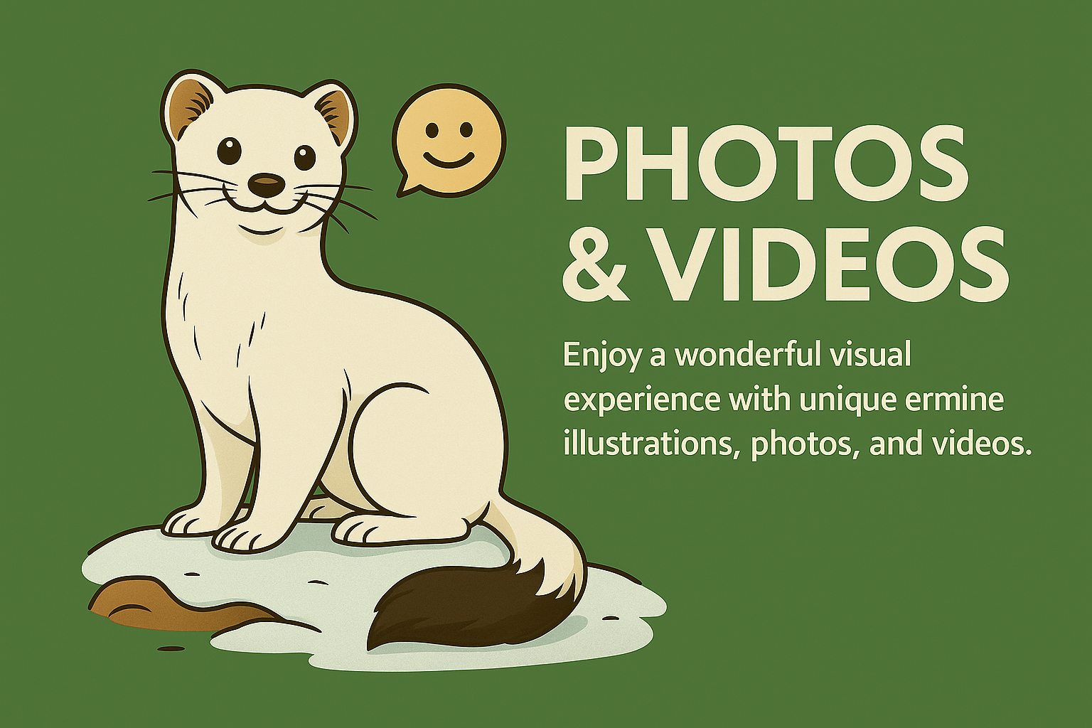 Ermine-Illustration-with-Bold-Typography